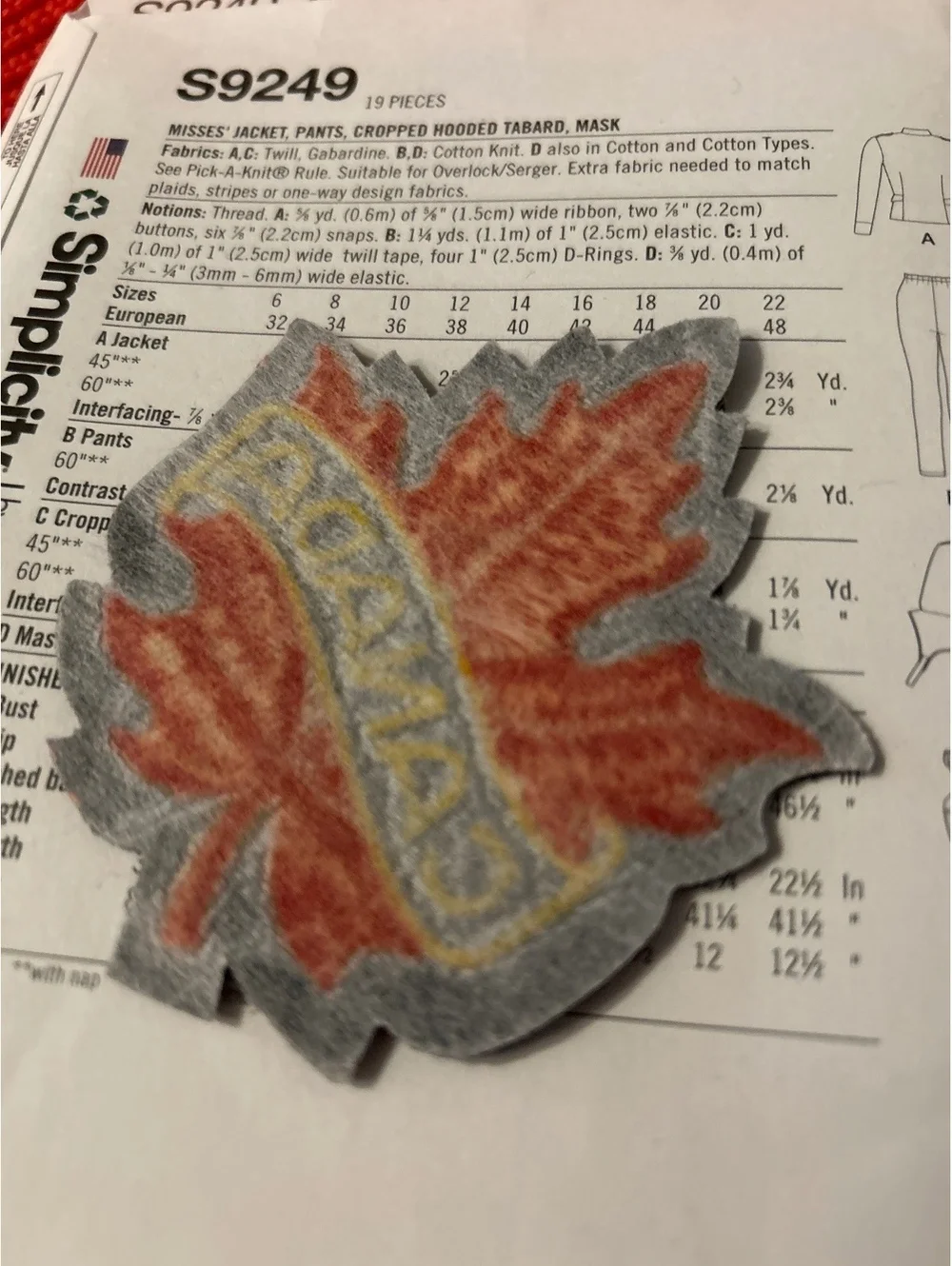 Canada Maple Leaf Embroidered Patch